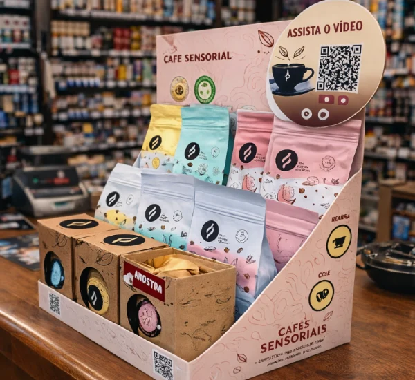 Suporte para vender mais: Displays no PDV; 
Material de apoio; 
Reposição simple; 
Degustadores de aroma; 
Frete facilitado; 
Ação de degustação
